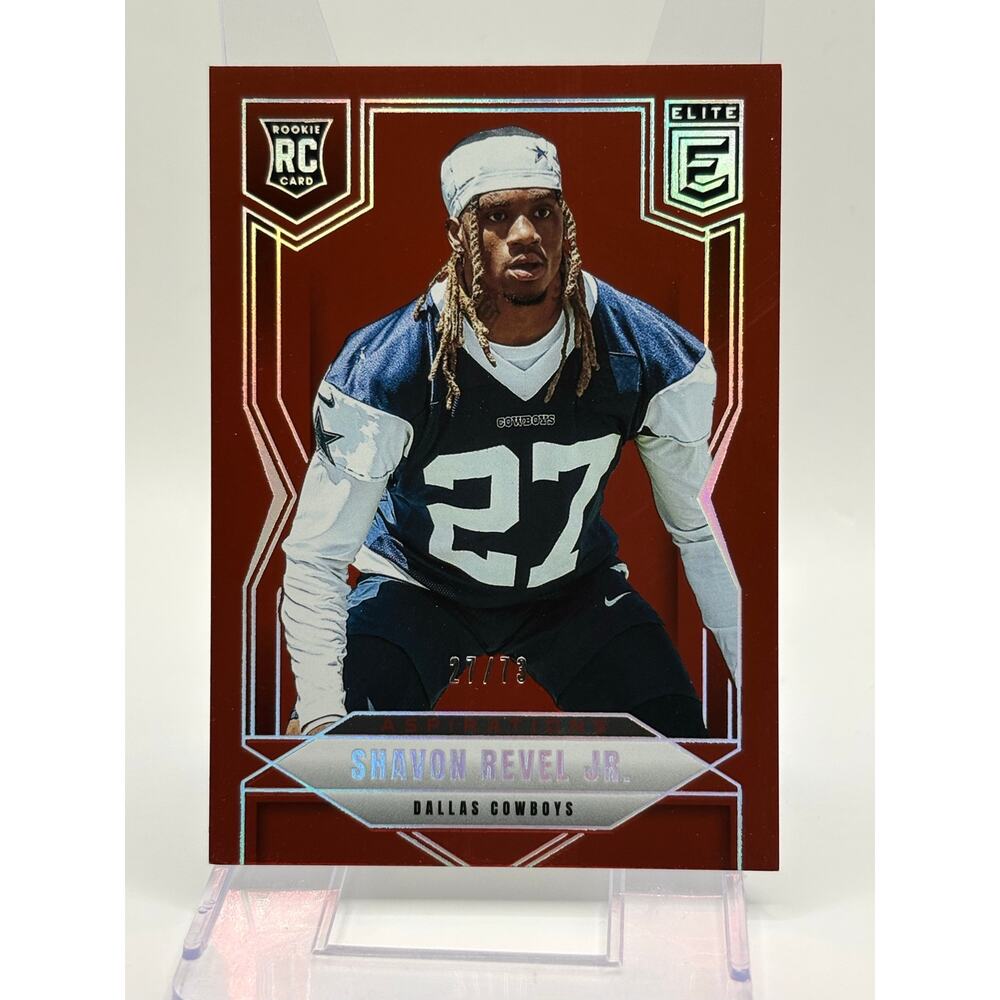 2025 Panini Elite Shavon Revel Jr Rookie Aspirations Red Foil 27/73 # Match RC